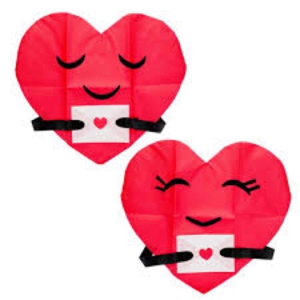 Valentine's Day Heart Chair Cover set of 4